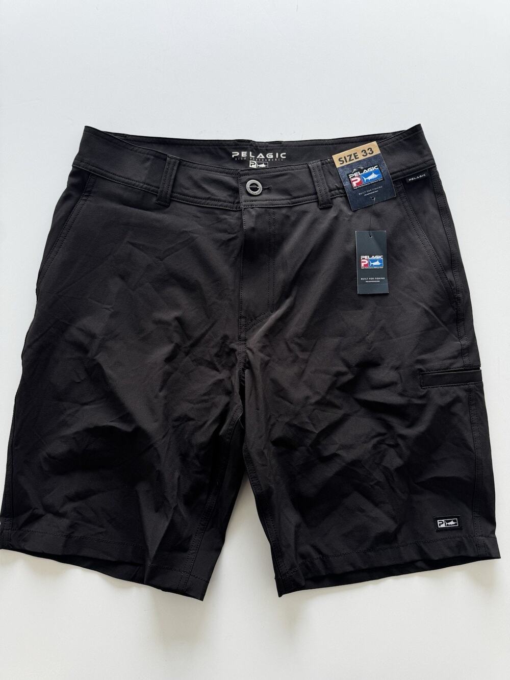 Pelagic Mako 20”Hybrid Shorts Mens Black Size 33